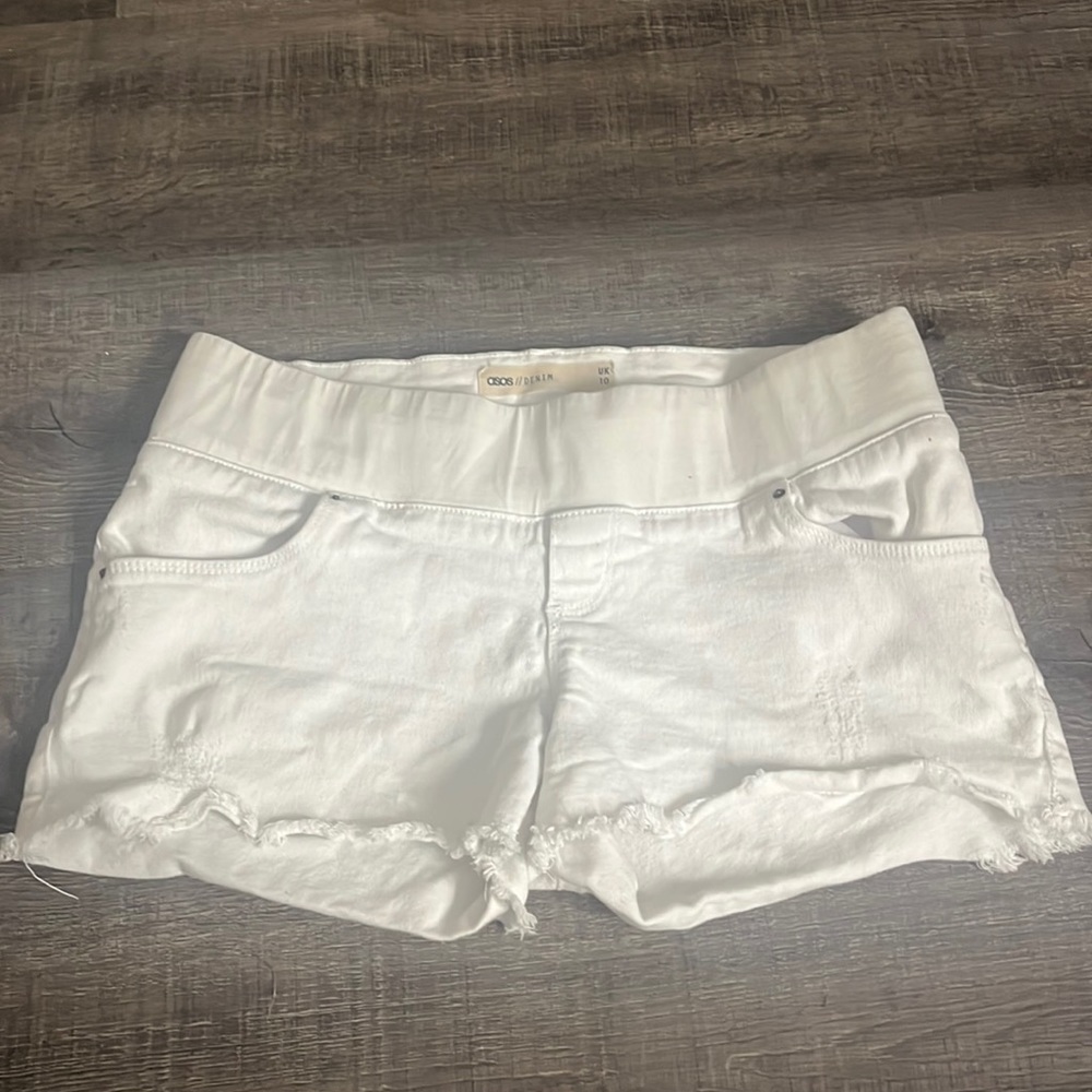 ASOS denim cutoff shorts